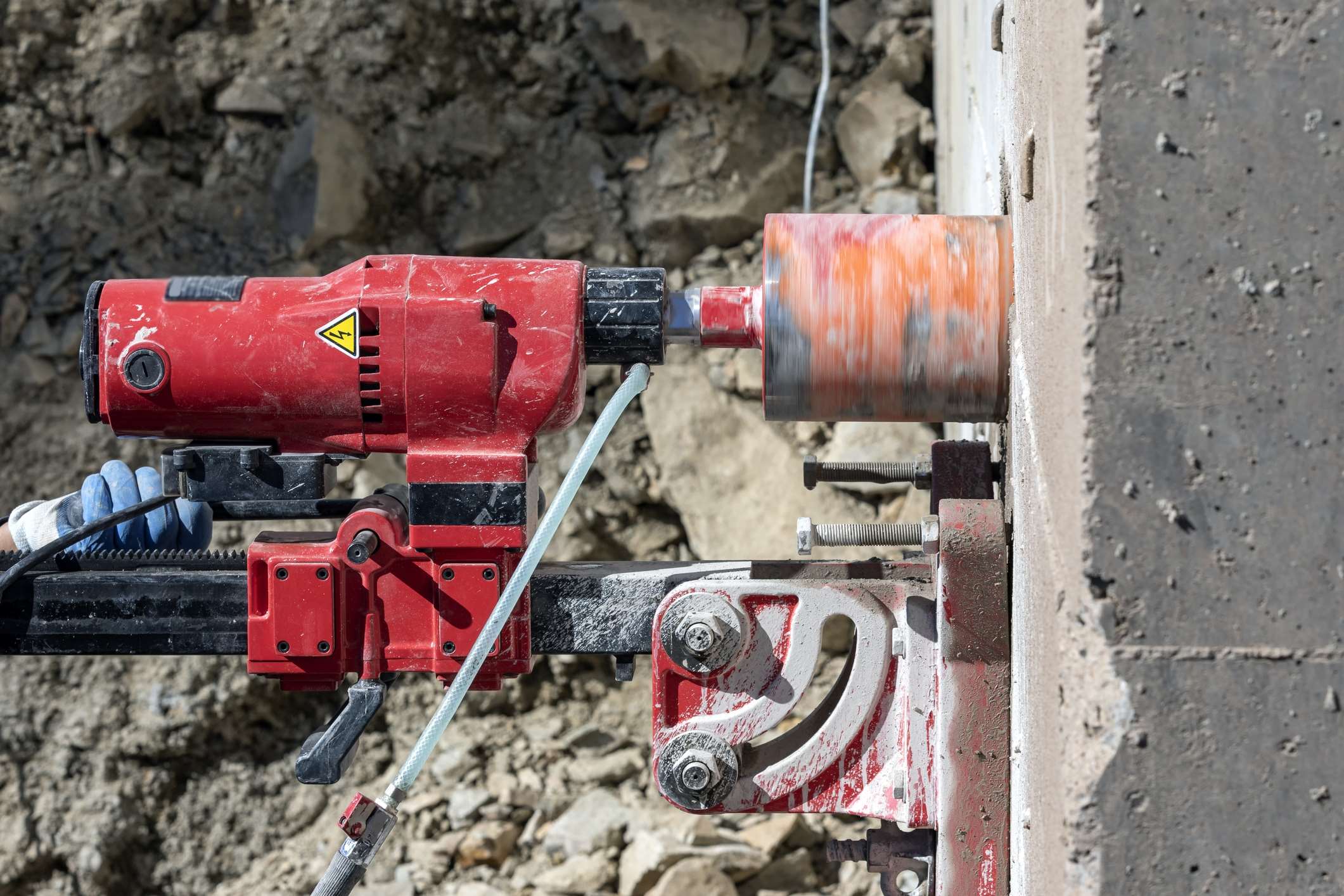 Hulboring i beton i Dronninglund